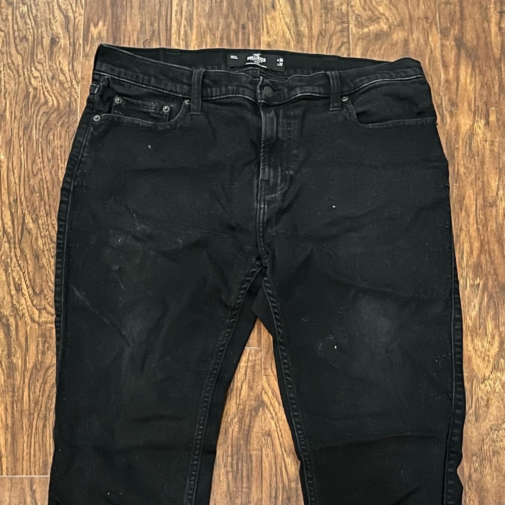 Hollister Black Slim Jeans with Sturdy Denim